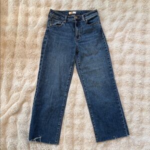 KUT from the Kloth Charlotte High Rise Culottes With Raw Hem